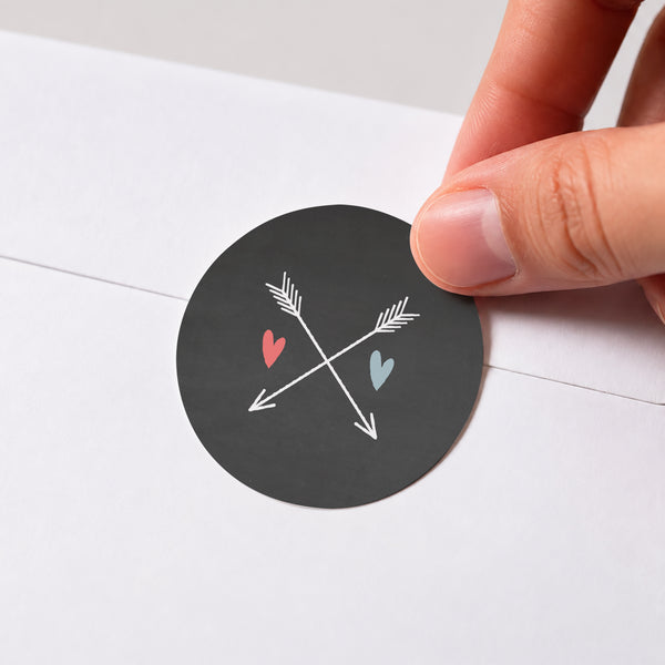 Sticker Geburt Rund Schiefer Zwillinge foto