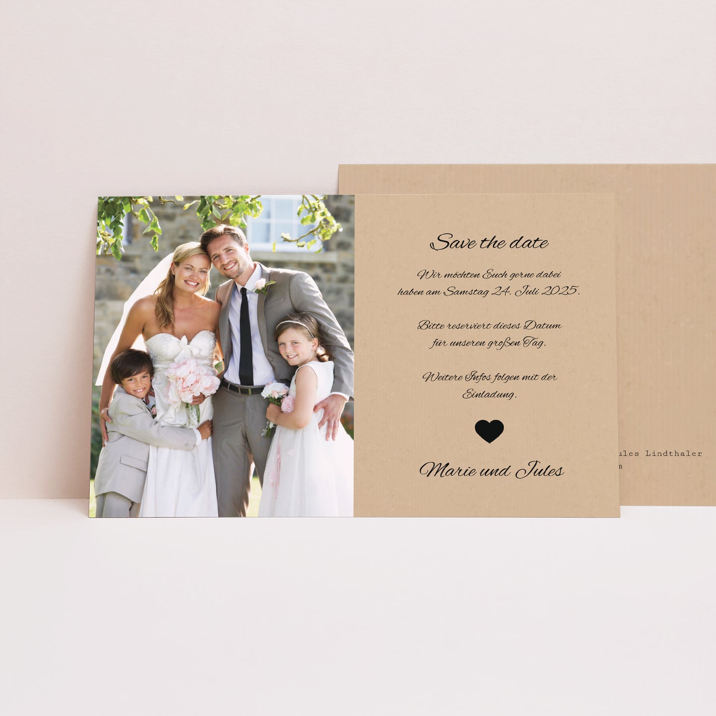 Save the date Karte Hochzeit Landschaft Unsere Geschichte foto N° 1