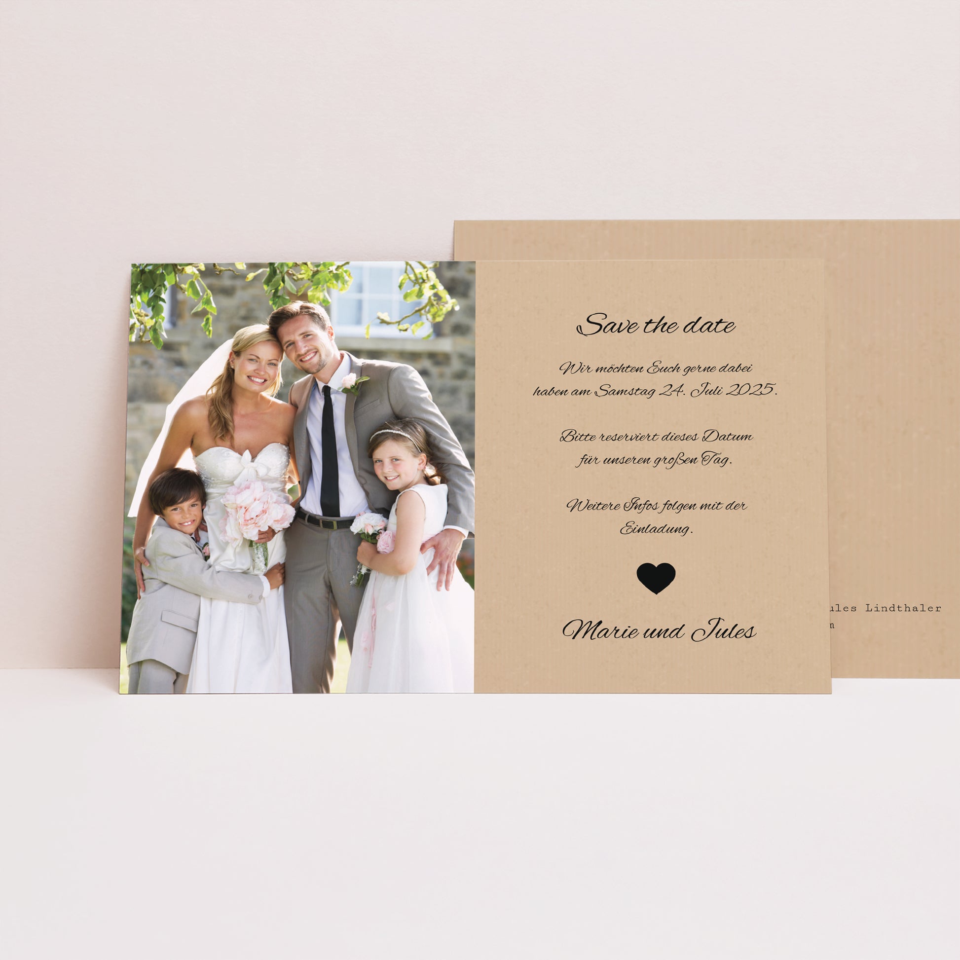 Save the date Karte Hochzeit Landschaft Unsere Geschichte foto N° 1