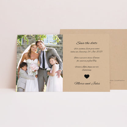 Save the date Karte Hochzeit Landschaft Unsere Geschichte foto N° 1