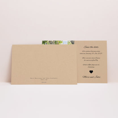 Save the date Karte Hochzeit Landschaft Unsere Geschichte foto N° 2