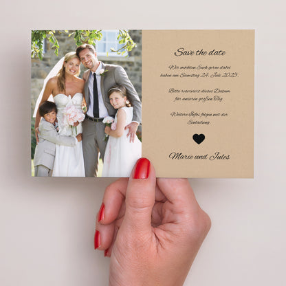 Save the date Karte Hochzeit Landschaft Unsere Geschichte foto N° 3