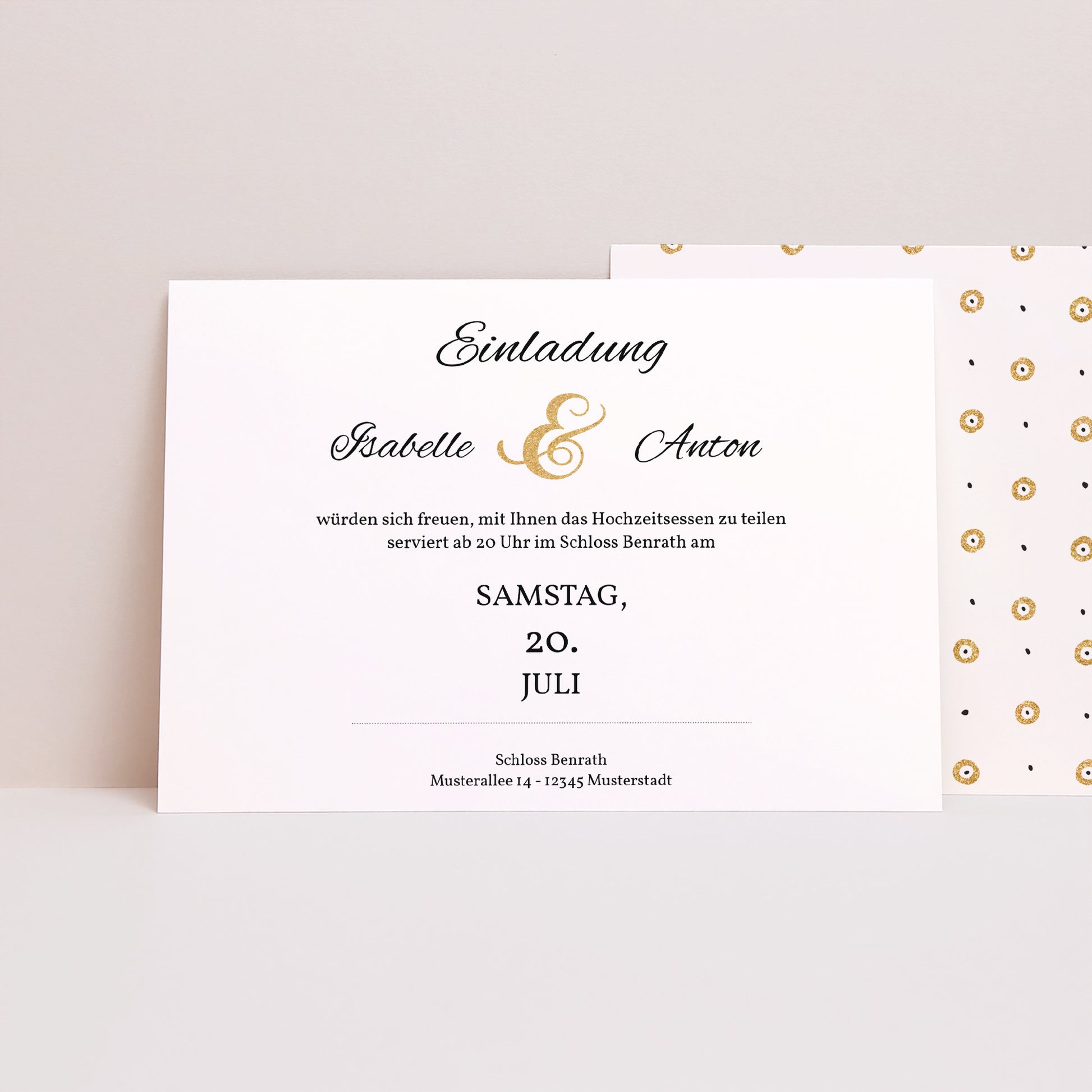 Beilegekarte Hochzeit Landschaft De Bon Ton foto N° 1