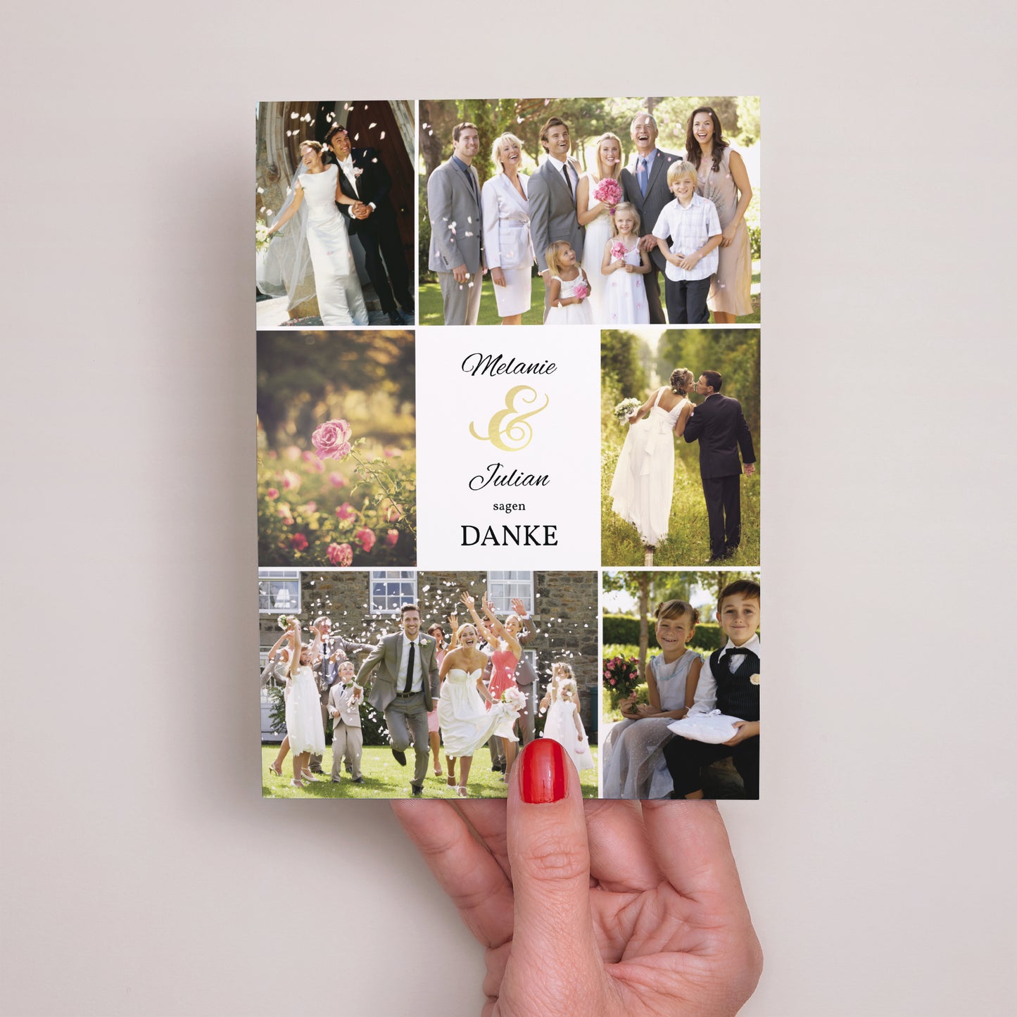 Dankeskarte Hochzeit De Bon Ton foto N° 2