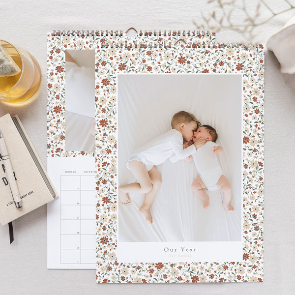 Kalender Weihnachten Wandgemälde A3 Liberty floral foto