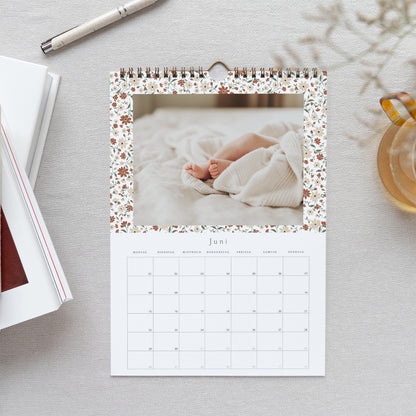 Kalender Weihnachten Wandbild A4 Liberty floral foto N° 2