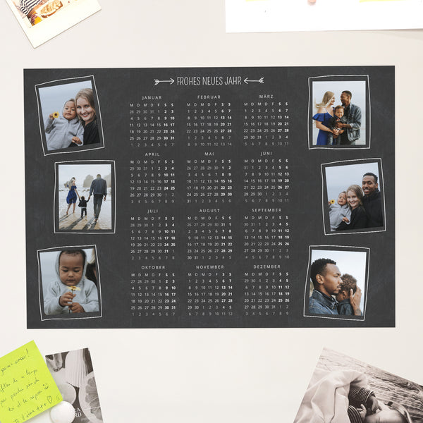 Kalender Weihnachten Magnetischer, einseitiges landschaft Foto-Tafel foto