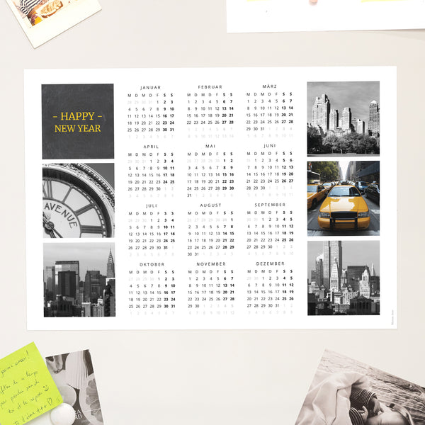 Kalender Weihnachten Magnetischer, einseitiges landschaft Rund um die Welt foto