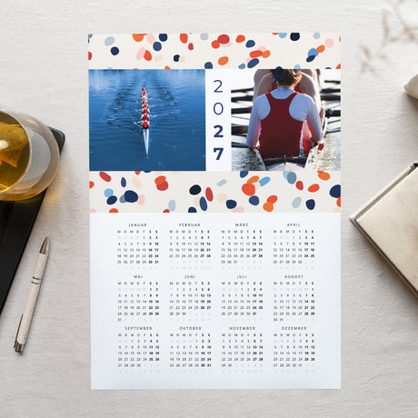 Kalender Weihnachten Einzelseite Porträt Farbfestival