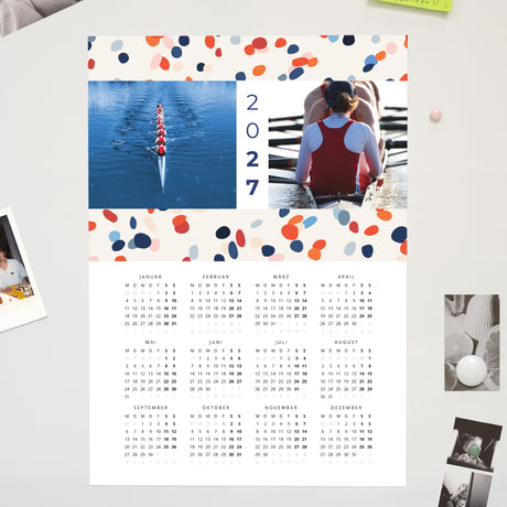 Kalender Weihnachten Magnetischer, einblattkalender hochformat Farbfestival