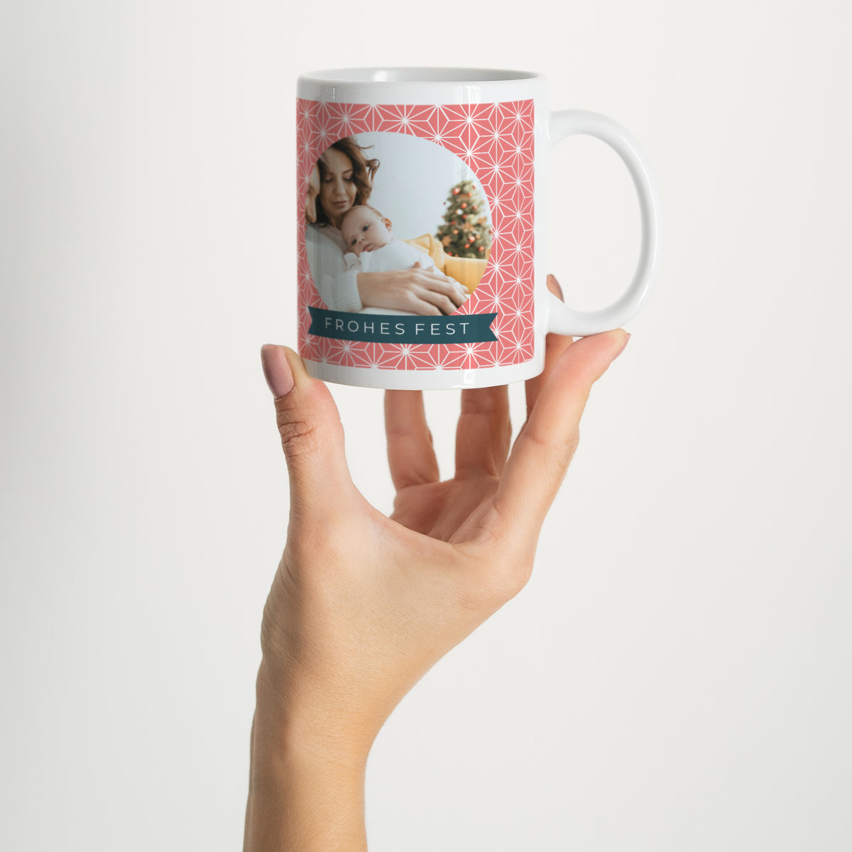 Tasse Objekte Weiß Rose Noël foto N° 2
