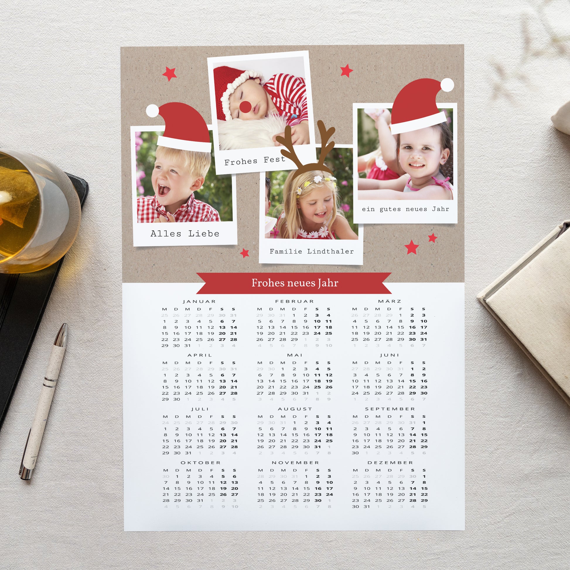 Kalender Weihnachten Einzelseite Porträt Zauberhafte Weihnachten foto N° 1