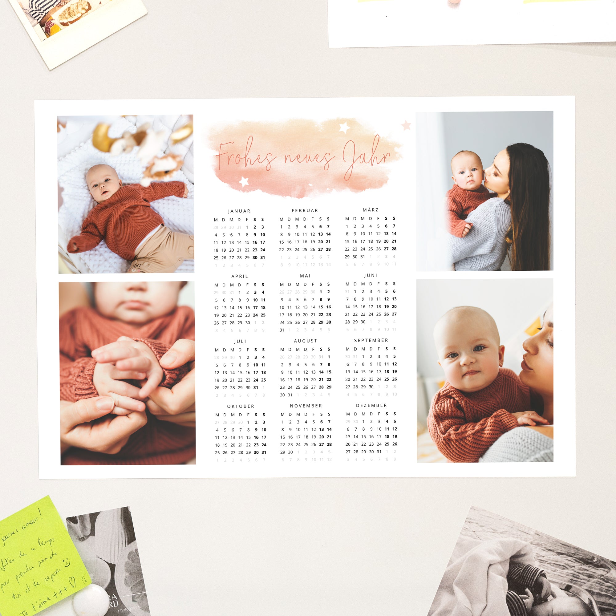 Kalender Weihnachten Magnetischer, einseitiges landschaft Weihnachts Erinnerungen foto N° 1