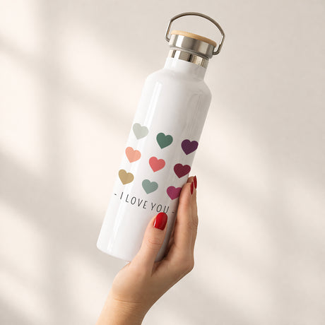 Trinkflasche Objekte 75 cl Farbige Herzen