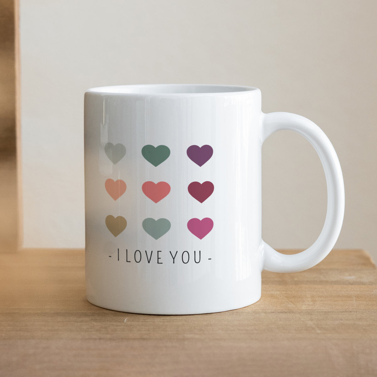 Tasse Objekte Weiß Farbige Herzen foto N° 1