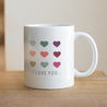 Tasse Objekte Weiß Farbige Herzen foto N° 1