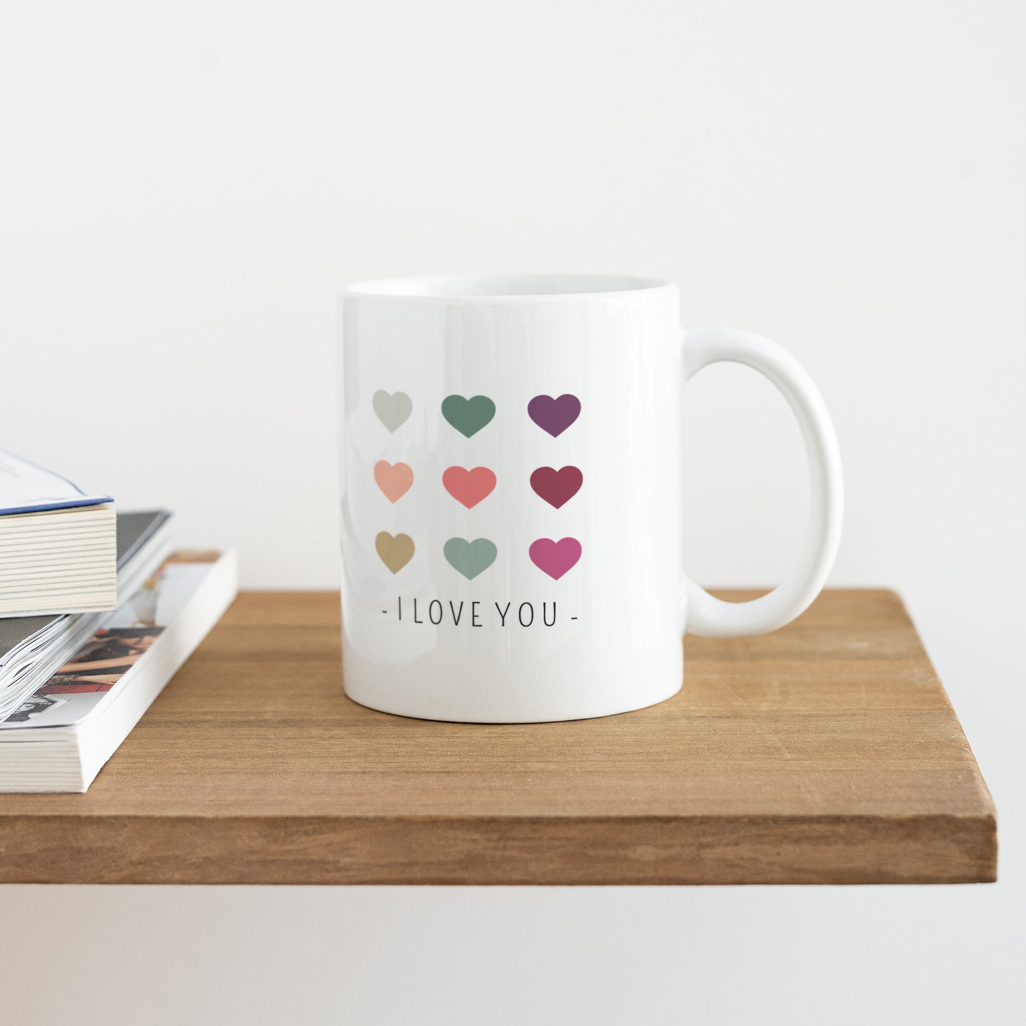 Tasse Objekte Weiß Farbige Herzen foto N° 4