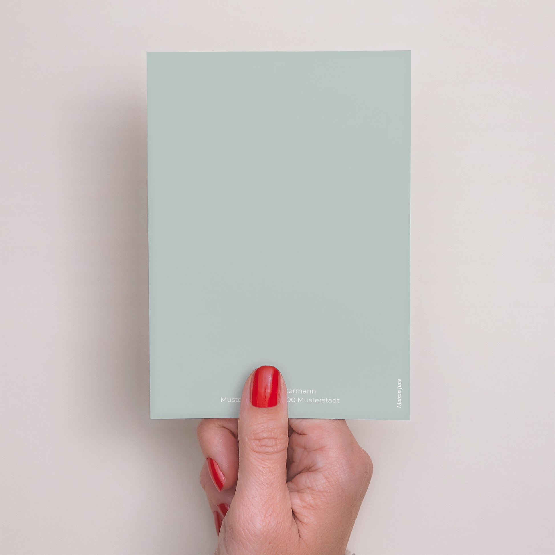 Dankeskarte Kommunion Porträt Carré Pastel foto N° 3