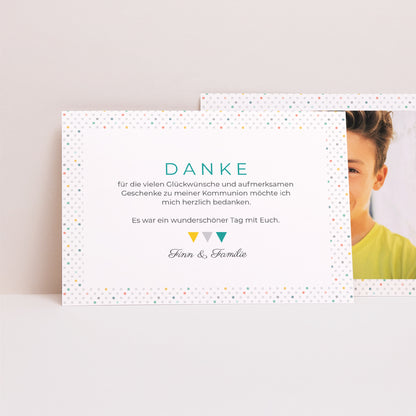 Dankeskarte Kommunion Landschaft Mehrfarbig foto N° 1