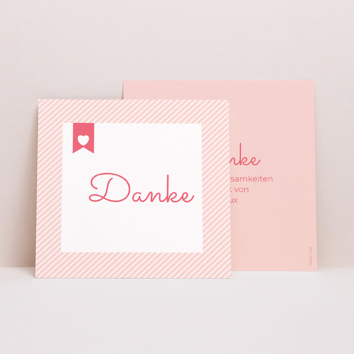 Dankeskarte Geburt Quadrat Expressbrief foto N° 1
