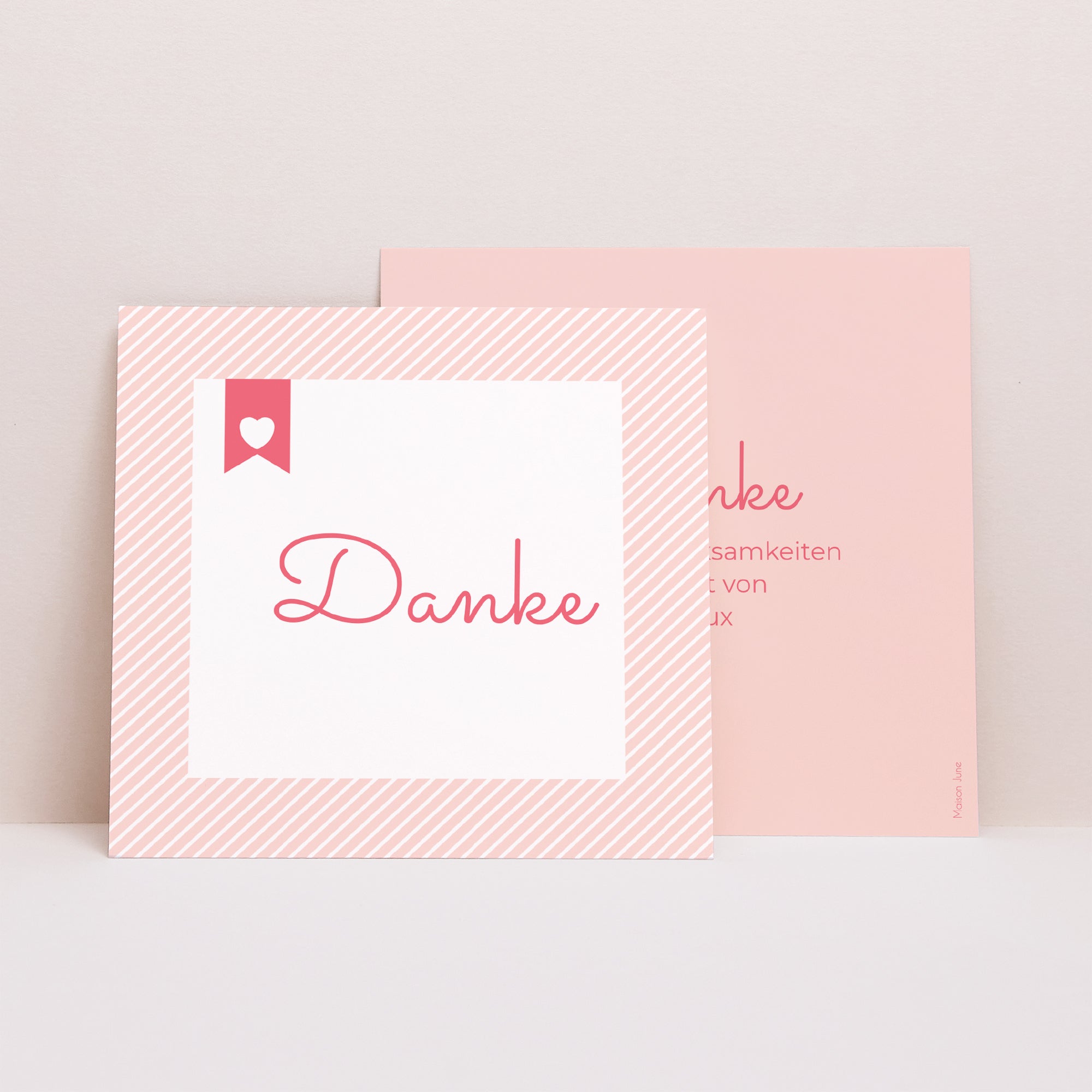 Dankeskarte Geburt Quadrat Expressbrief foto N° 1