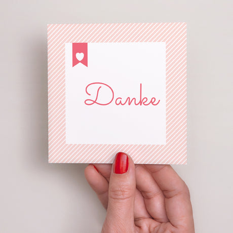 Dankeskarte Geburt Quadrat Expressbrief