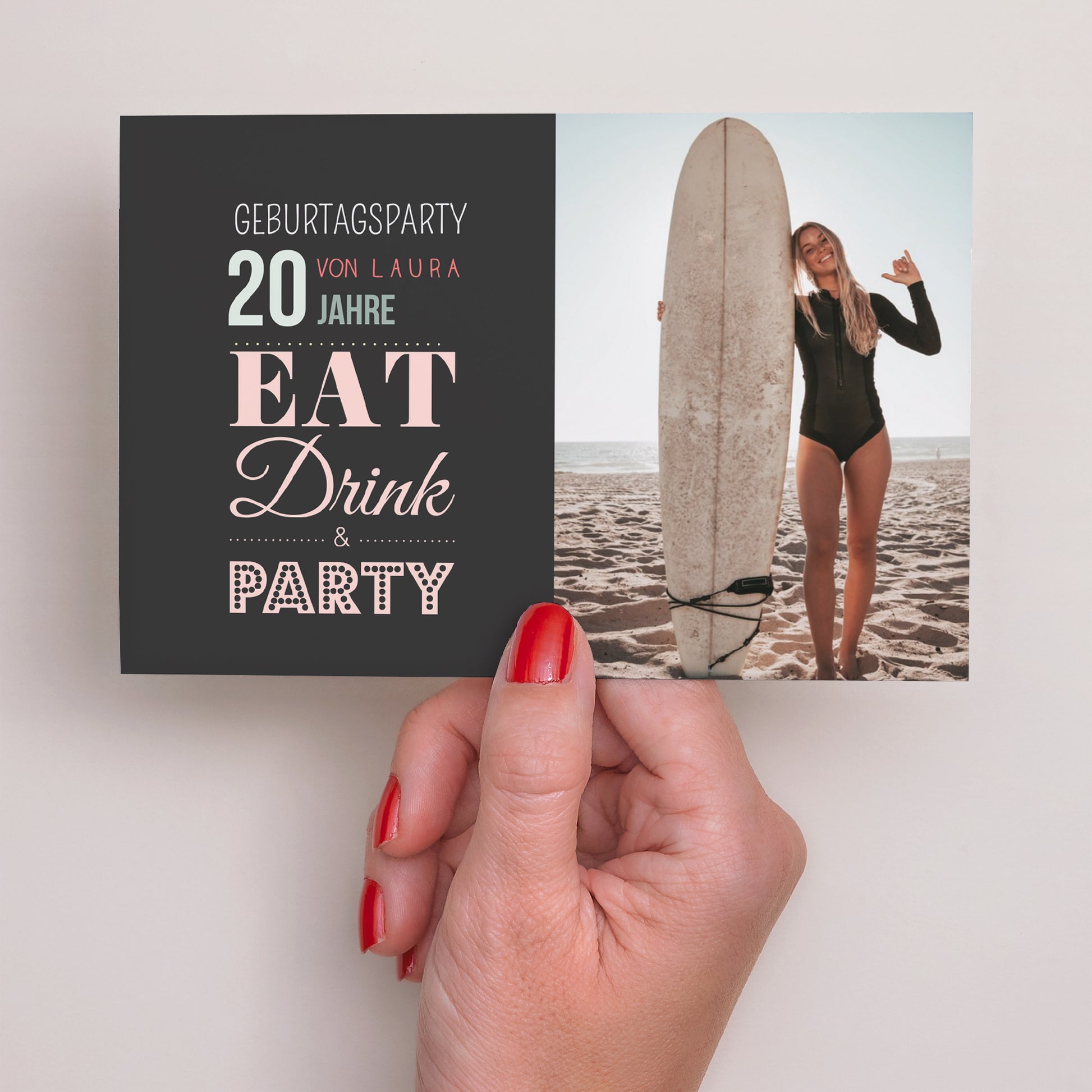 Einladungskarte Geburtstag Landschaft 30 Jahre Party foto N° 3