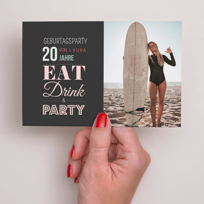 Einladungskarte Geburtstag Landschaft 30 Jahre Party foto N° 3