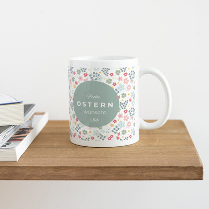 Tasse Objekte Weiß Blumiges Passah foto N° 4