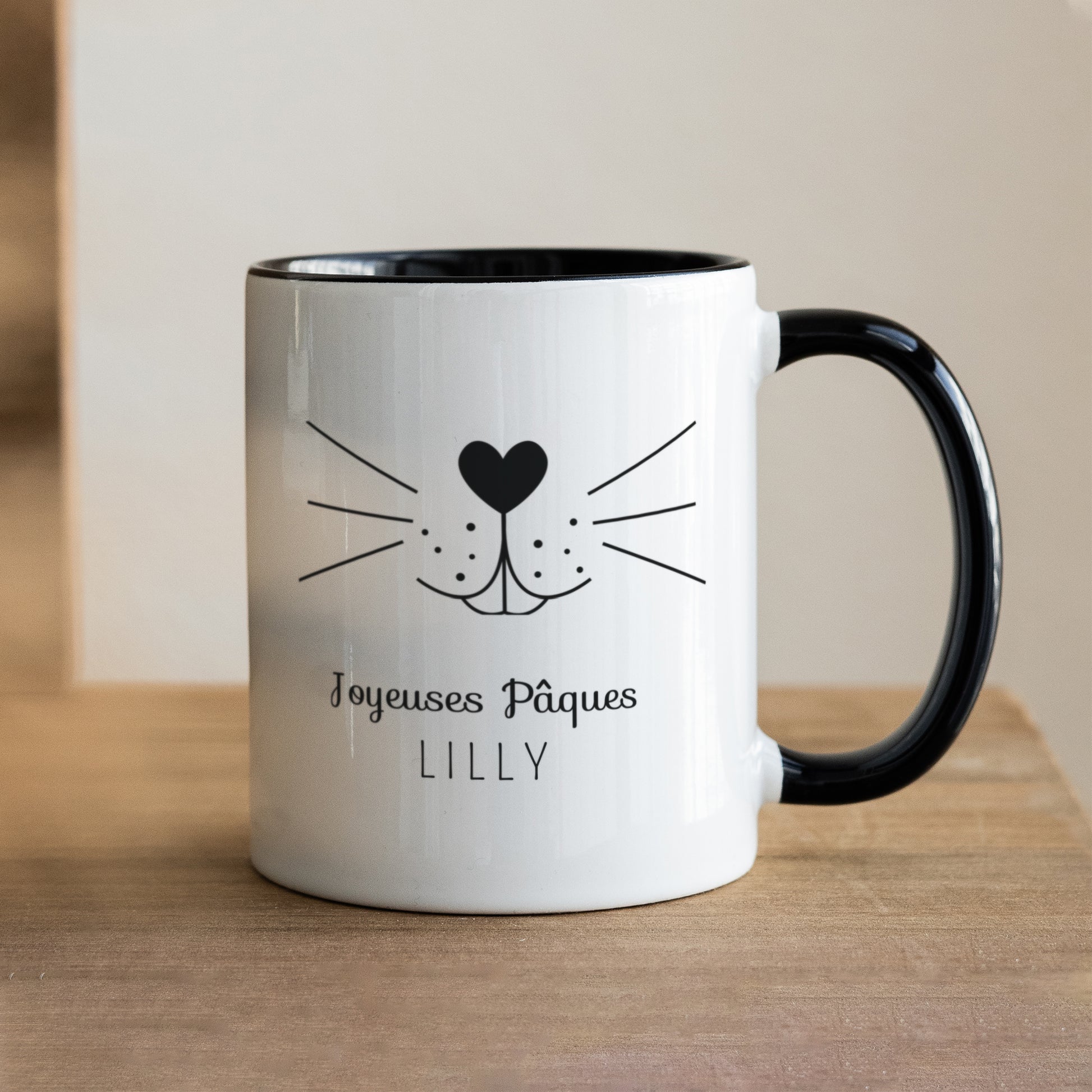 Tasse Objekte Schwarz Schnurrbart eines Hasen foto N° 1