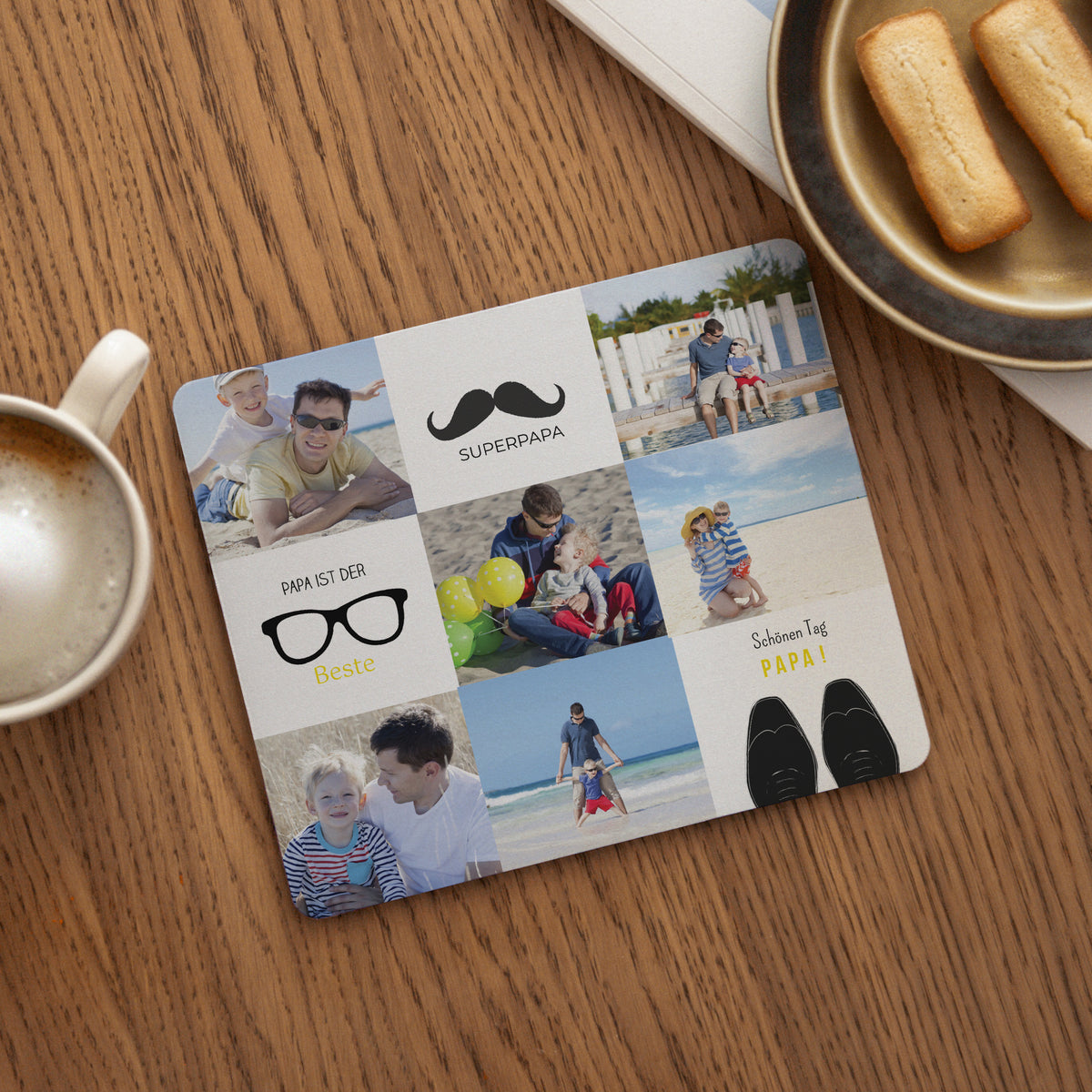 Mousepad Objekte Rechteck Papa der Liebe foto N° 1