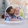 Schneekugel Weihnachten Glass Typo Blau foto N° 1