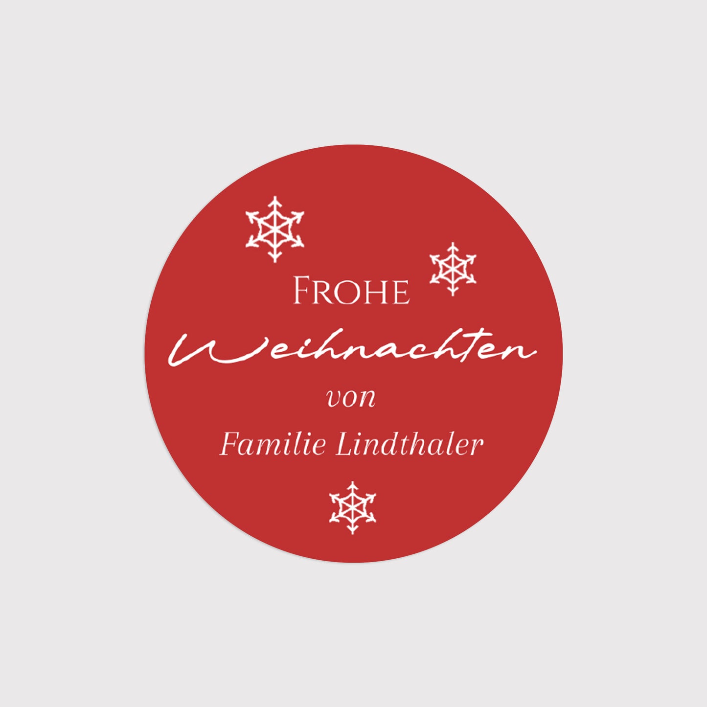 Sticker Weihnachten Rund Wünsche Aquarell foto N° 2