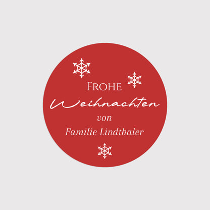 Sticker Weihnachten Rund Wünsche Aquarell foto N° 2