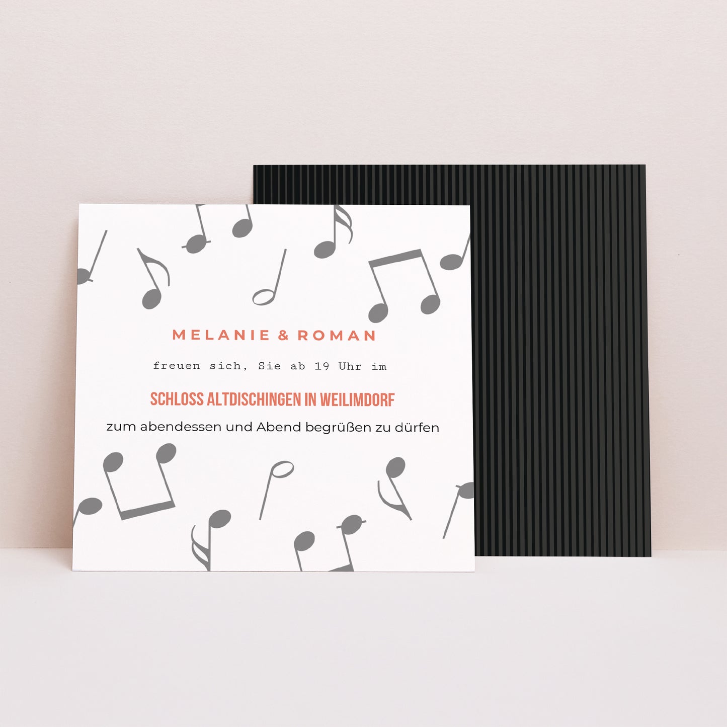 Einladungskarte Hochzeit Quadrat Vinyl-Disc foto N° 1