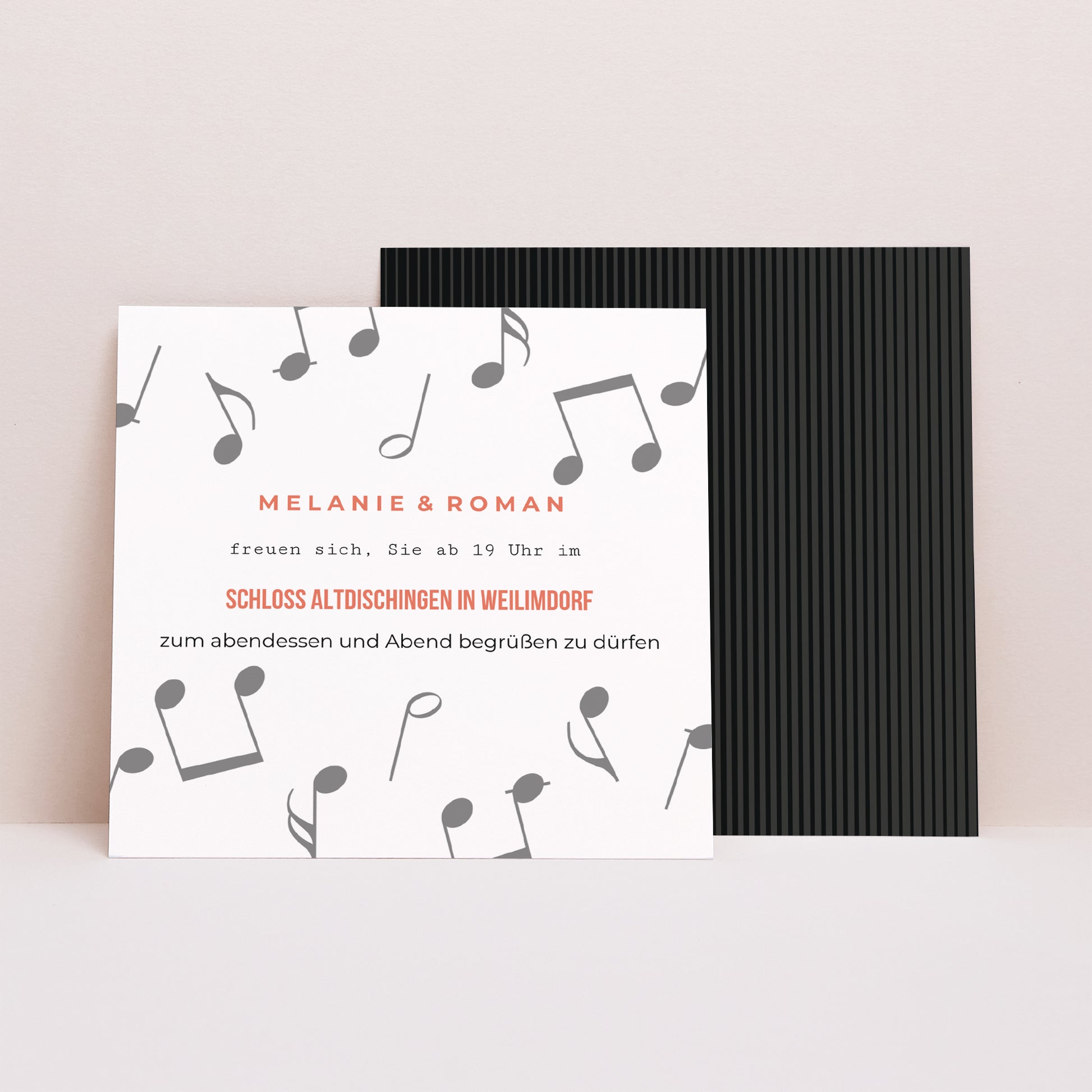 Einladungskarte Hochzeit Quadrat Vinyl-Disc foto N° 1