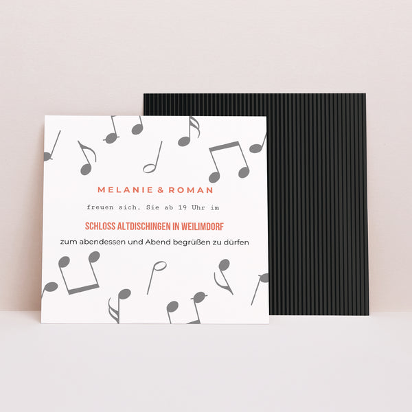 Einladungskarte Hochzeit Quadrat Vinyl-Disc foto