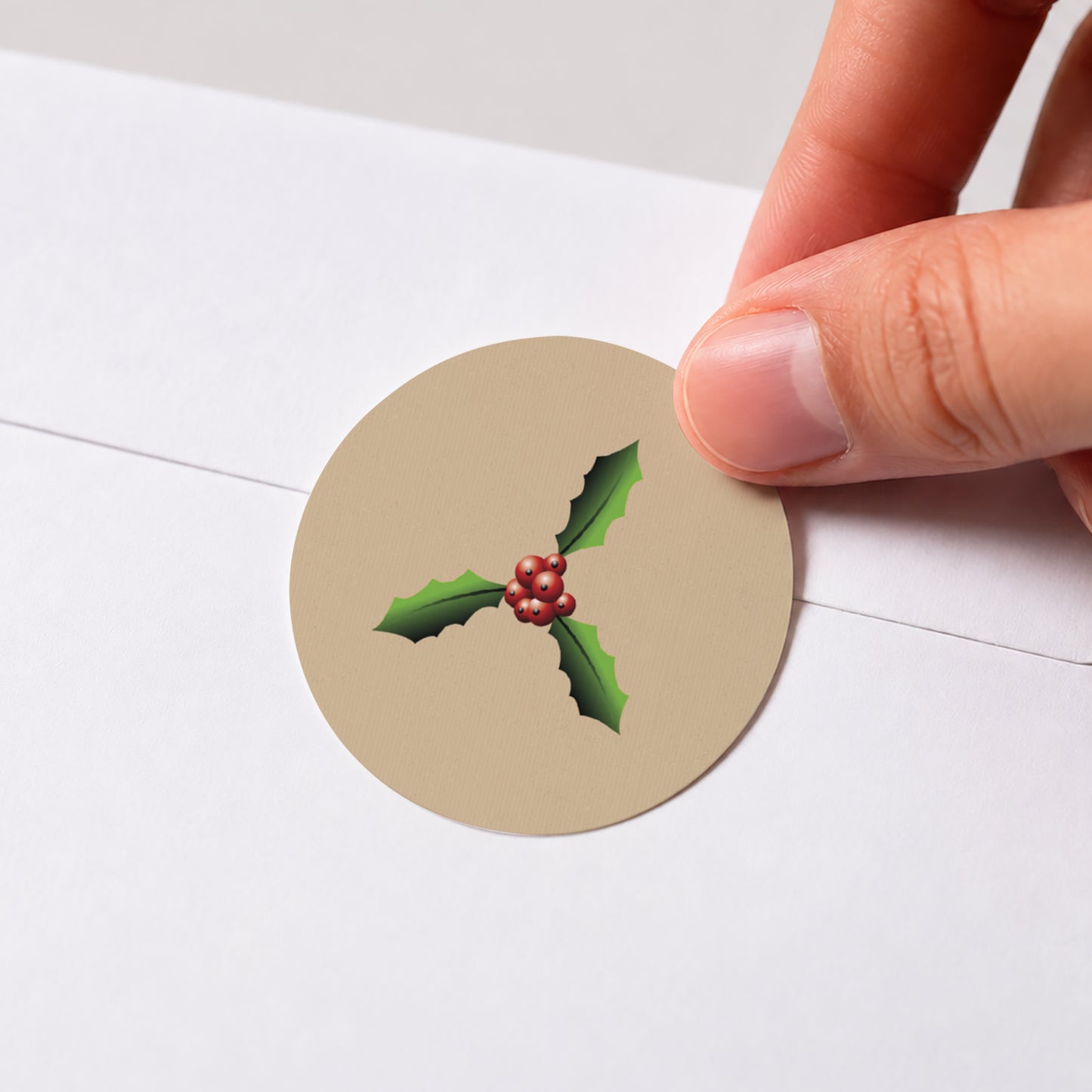 Sticker Weihnachten Rund Tannenbaum von Fotos foto N° 1