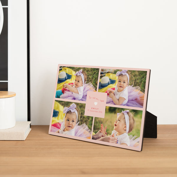 Fotorahmen Weihnachten Landschaft Personalisiertes Neugeborenes foto