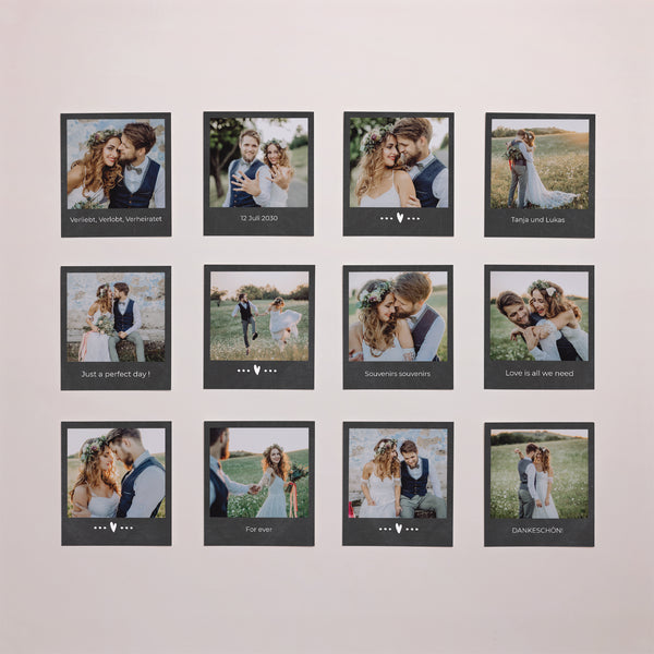 Fotoabzug Foto's Pack von 12 Schiefer-Mini-Tafeln foto