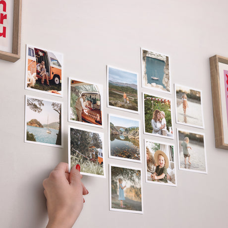 Fotoabzug Foto's Pack von 12 Basic Weiß