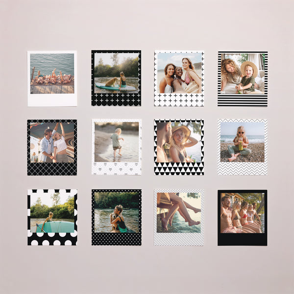 Fotoabzug Foto's Pack von 12 S/W-Muster foto