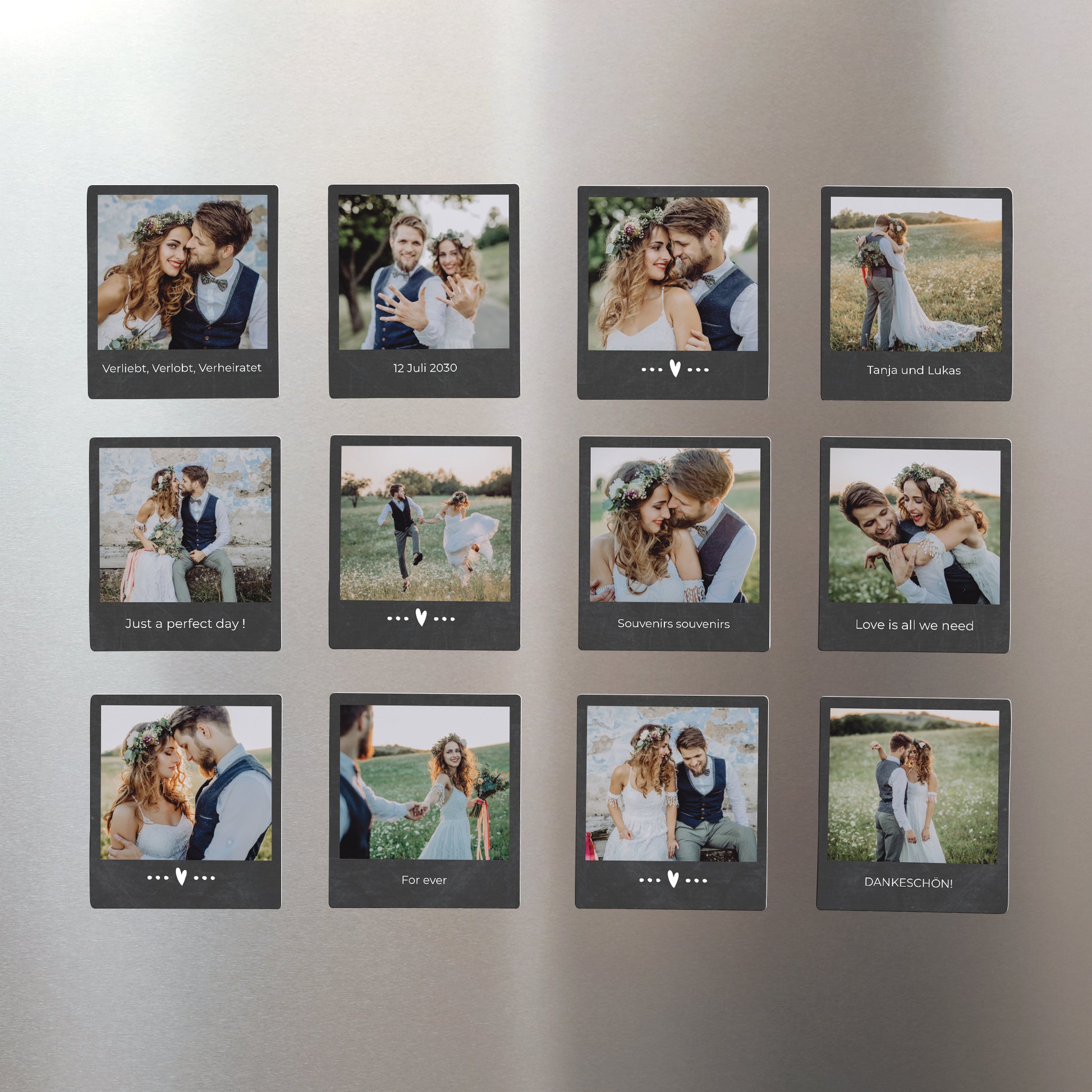 Fotoabzug Foto's Pack mit 12, magnetisch Mini Schiefer foto N° 1