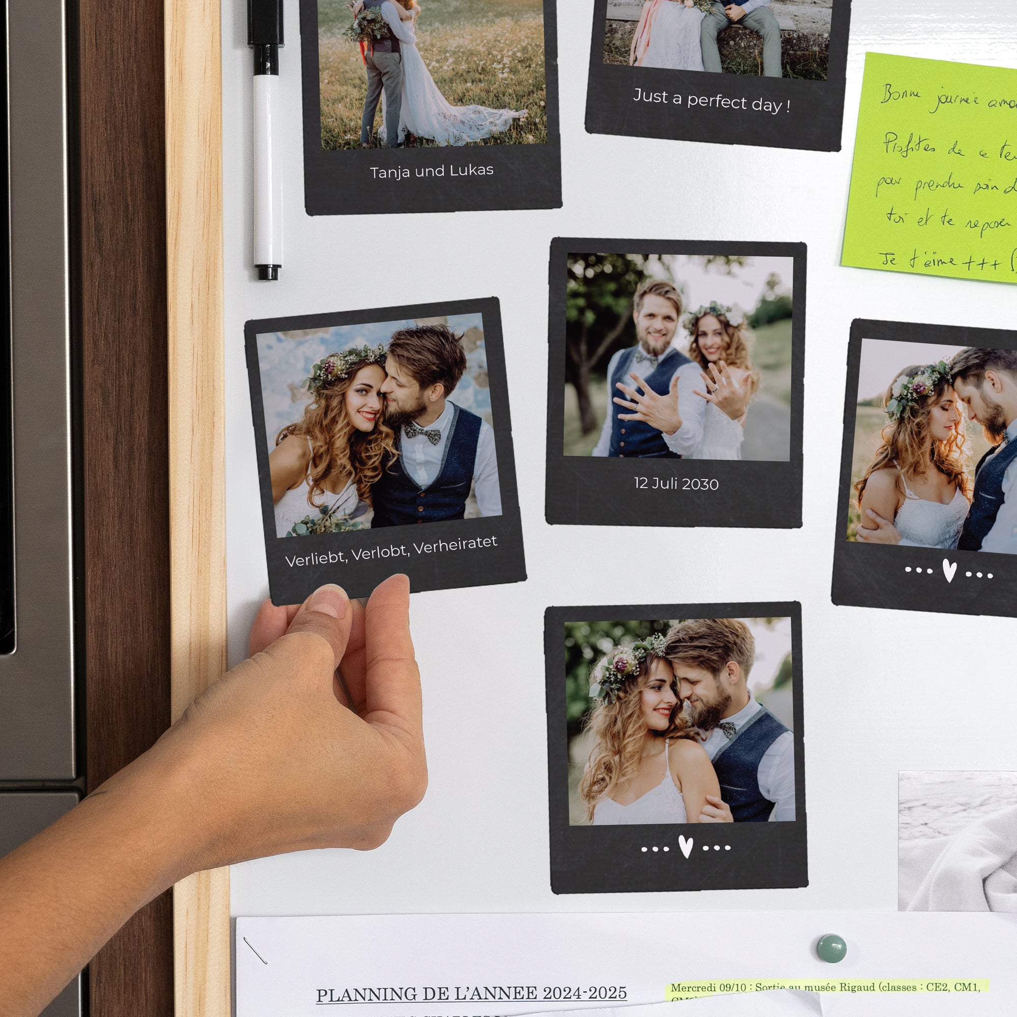 Fotoabzug Foto's Pack mit 12, magnetisch Mini Schiefer foto N° 2