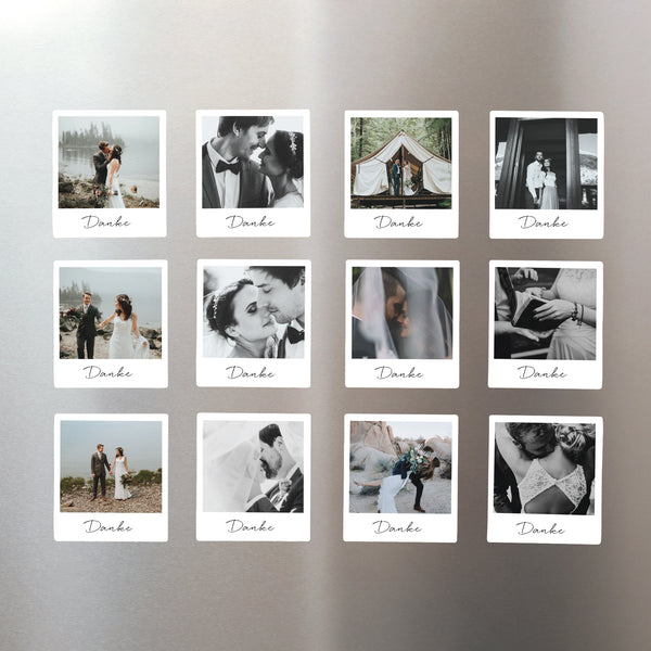 Fotoabzug Foto's Pack mit 12, magnetisch Danke Magnet foto