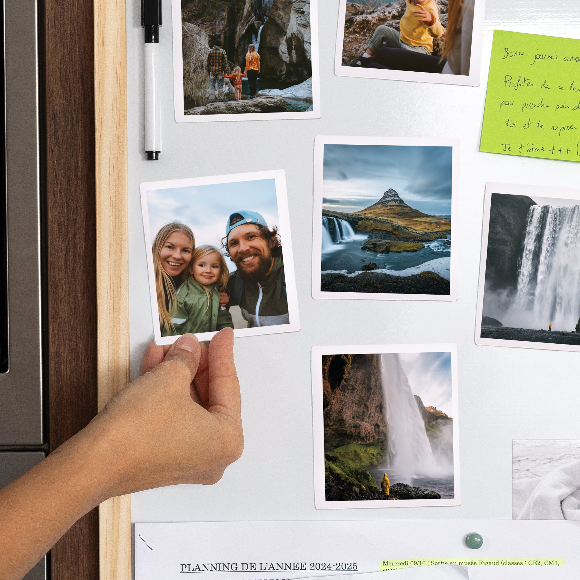 Fotoabzug Foto's Pack mit 12, magnetisch Basic Magnetic White foto N° 2