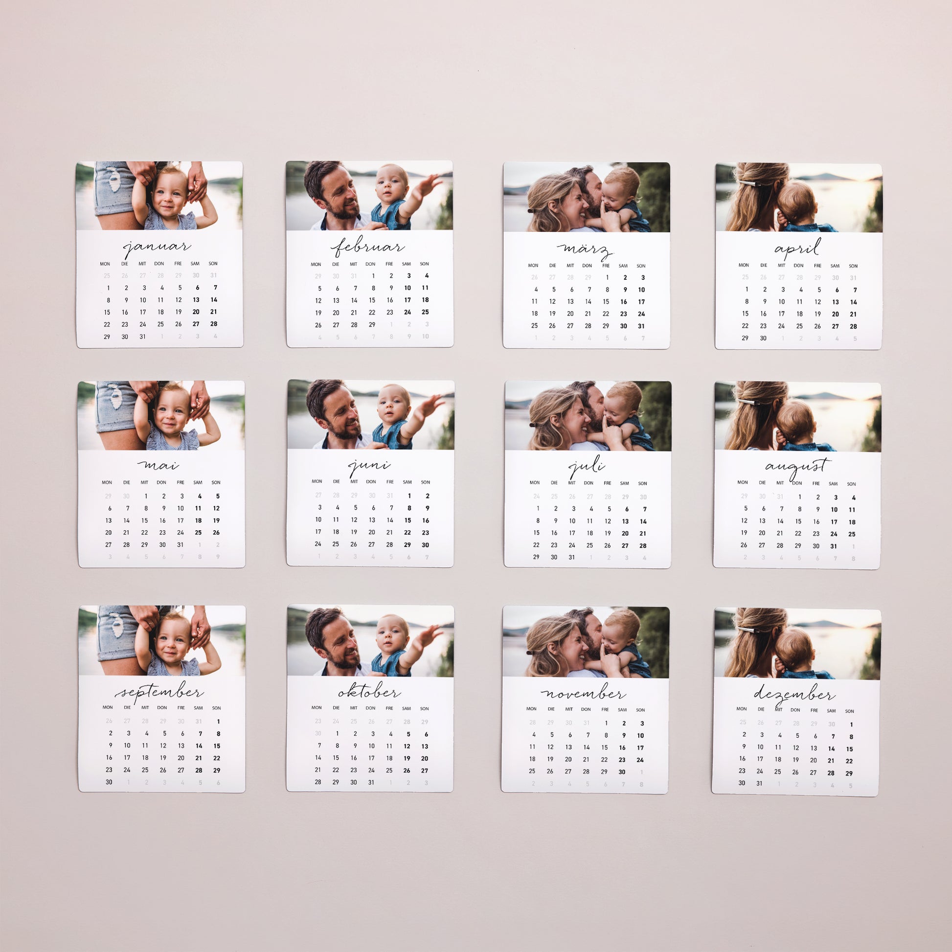 Fotoabzug Foto's Pack mit 12, magnetisch 12 Monate in Bildern foto N° 1