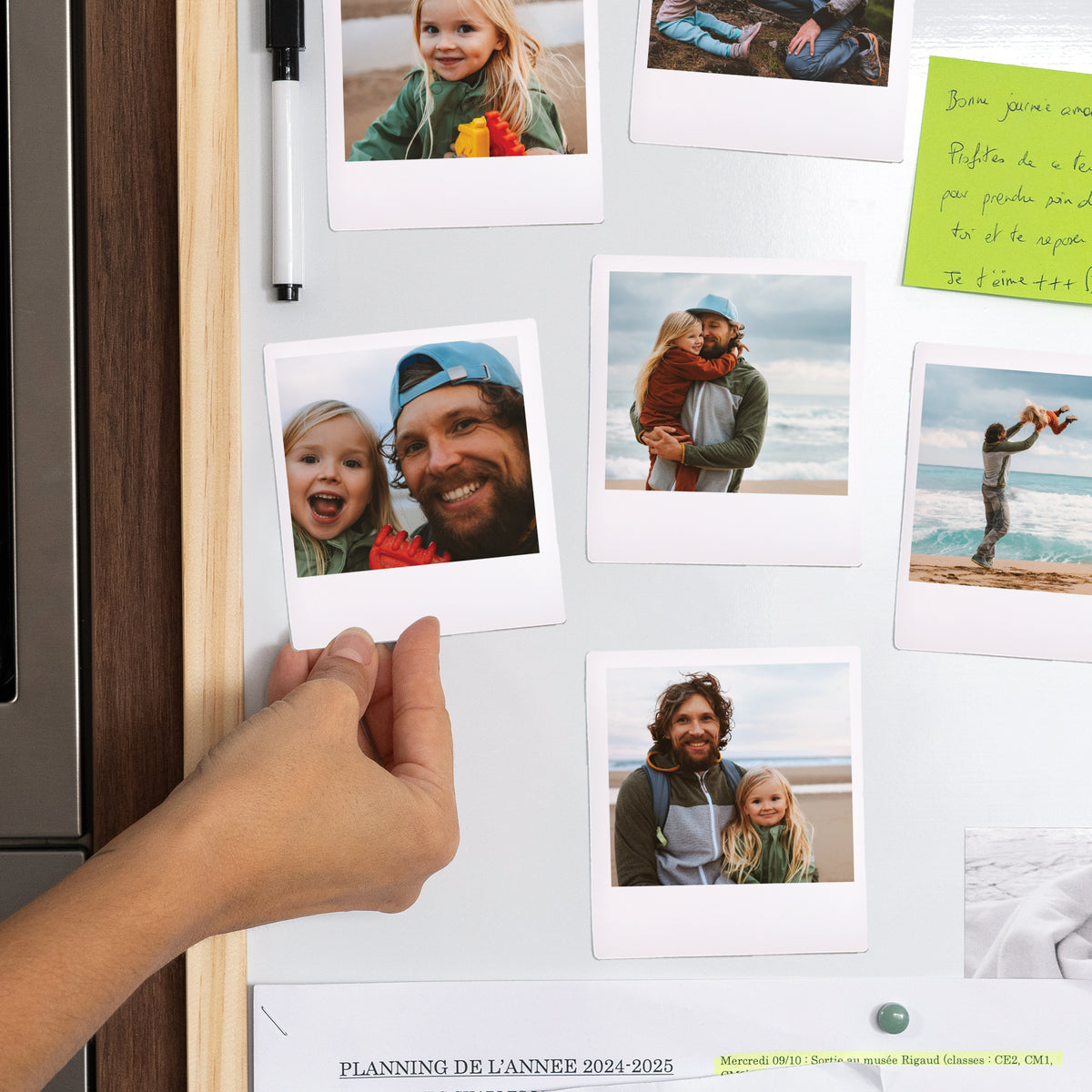 Fotoabzug Foto's Pack mit 12, magnetisch Hurra, Papa foto N° 2