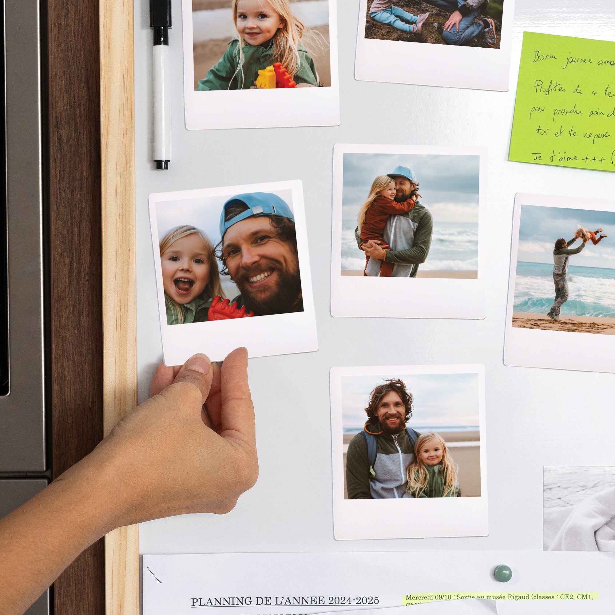 Fotoabzug Foto's Pack mit 12, magnetisch Hurra, Papa foto N° 2