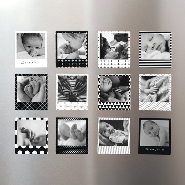 Fotoabzug Foto's Pack mit 12, magnetisch Magnet S/W foto